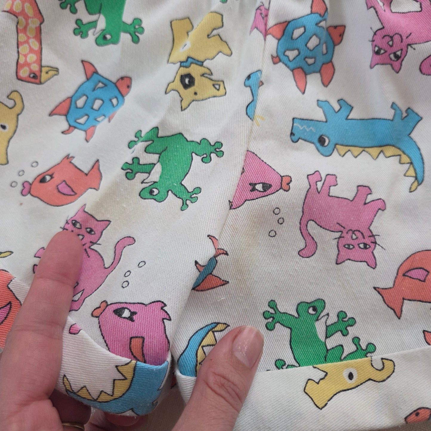 70s/80s Vintage Animals Shorts 4t