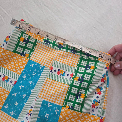 70s Vintage Floral Patchwork Shorts kids 7/8