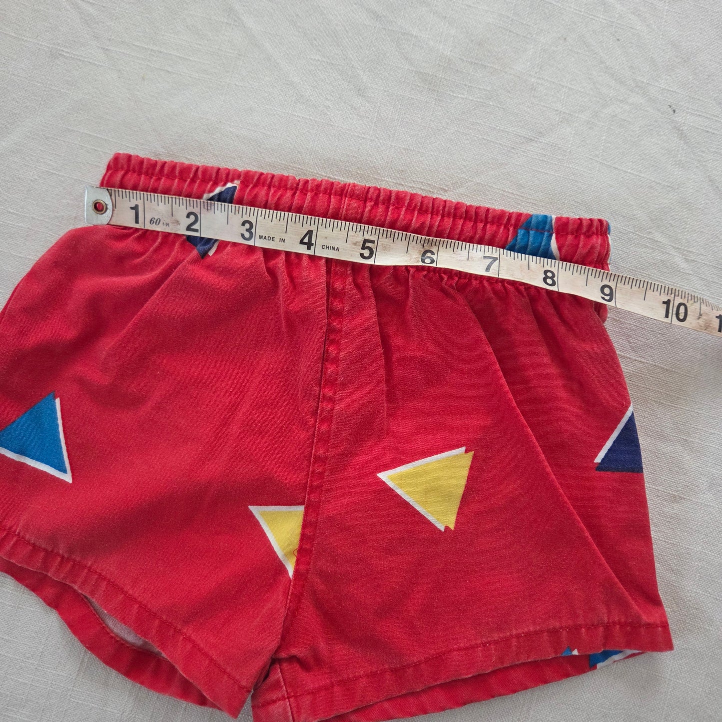 80s Vintage Triangle Swim Shorts 18-24 months