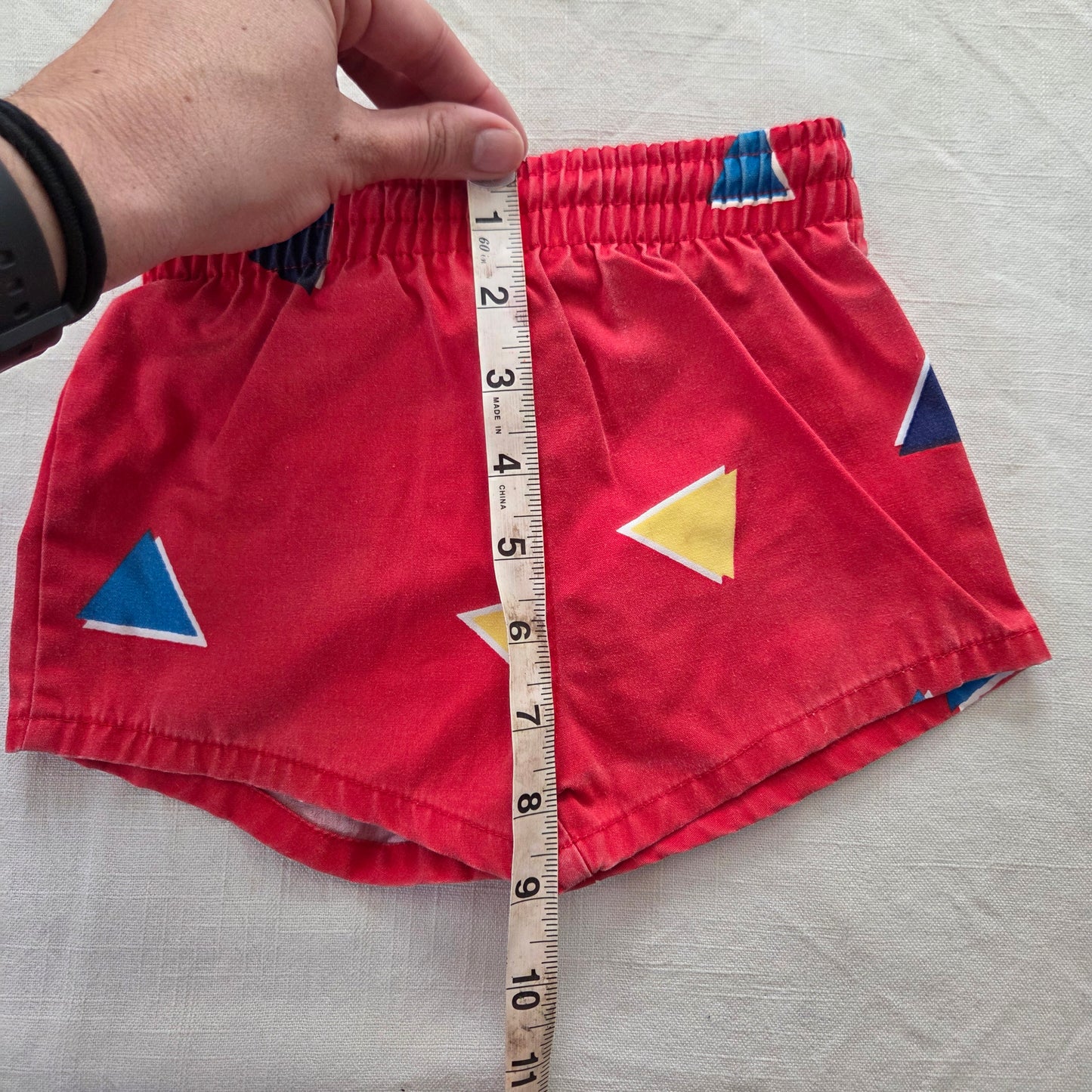 80s Vintage Triangle Swim Shorts 18-24 months