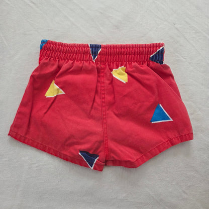 80s Vintage Triangle Swim Shorts 18-24 months