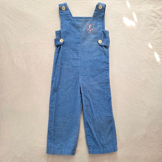 70s Vintage Blue Crest Embroidered Long Jon 3t