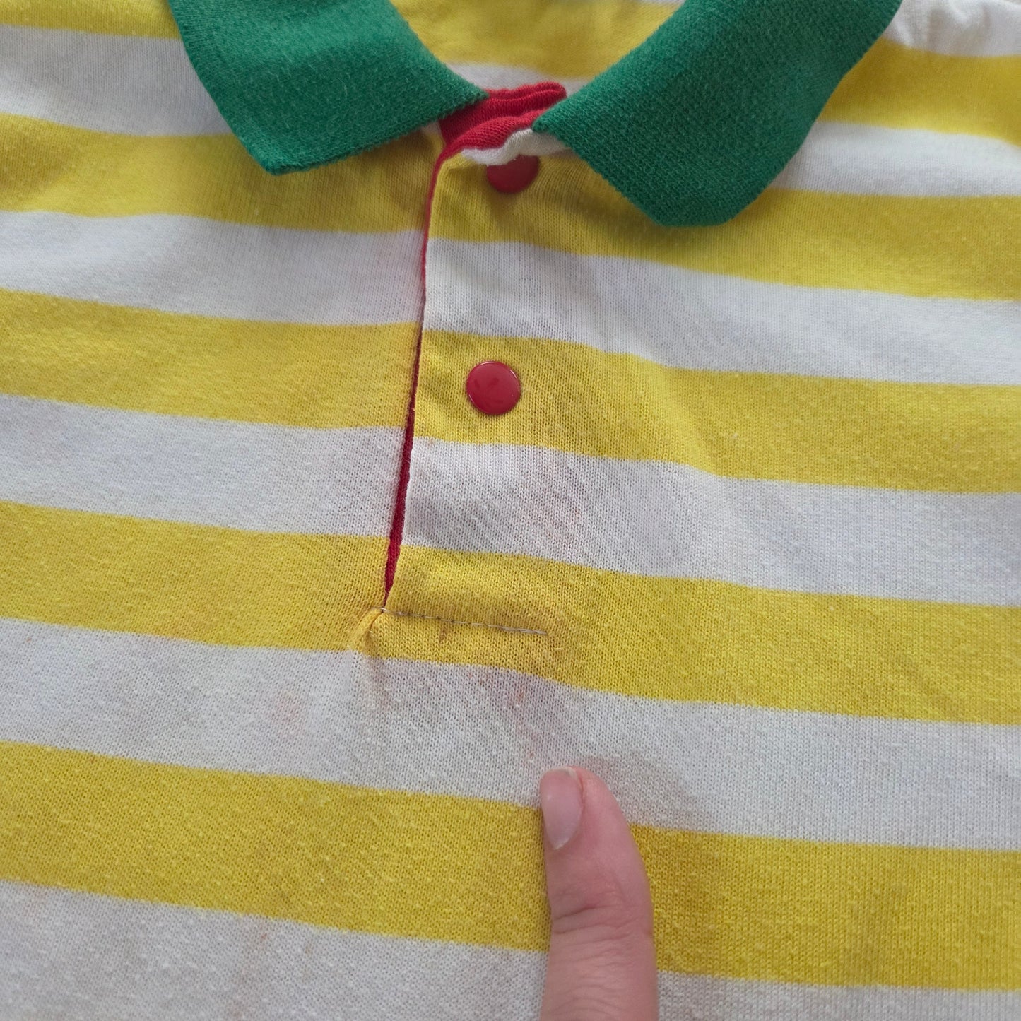 90s Vintage Yellow Striped Shirt 2t/3t