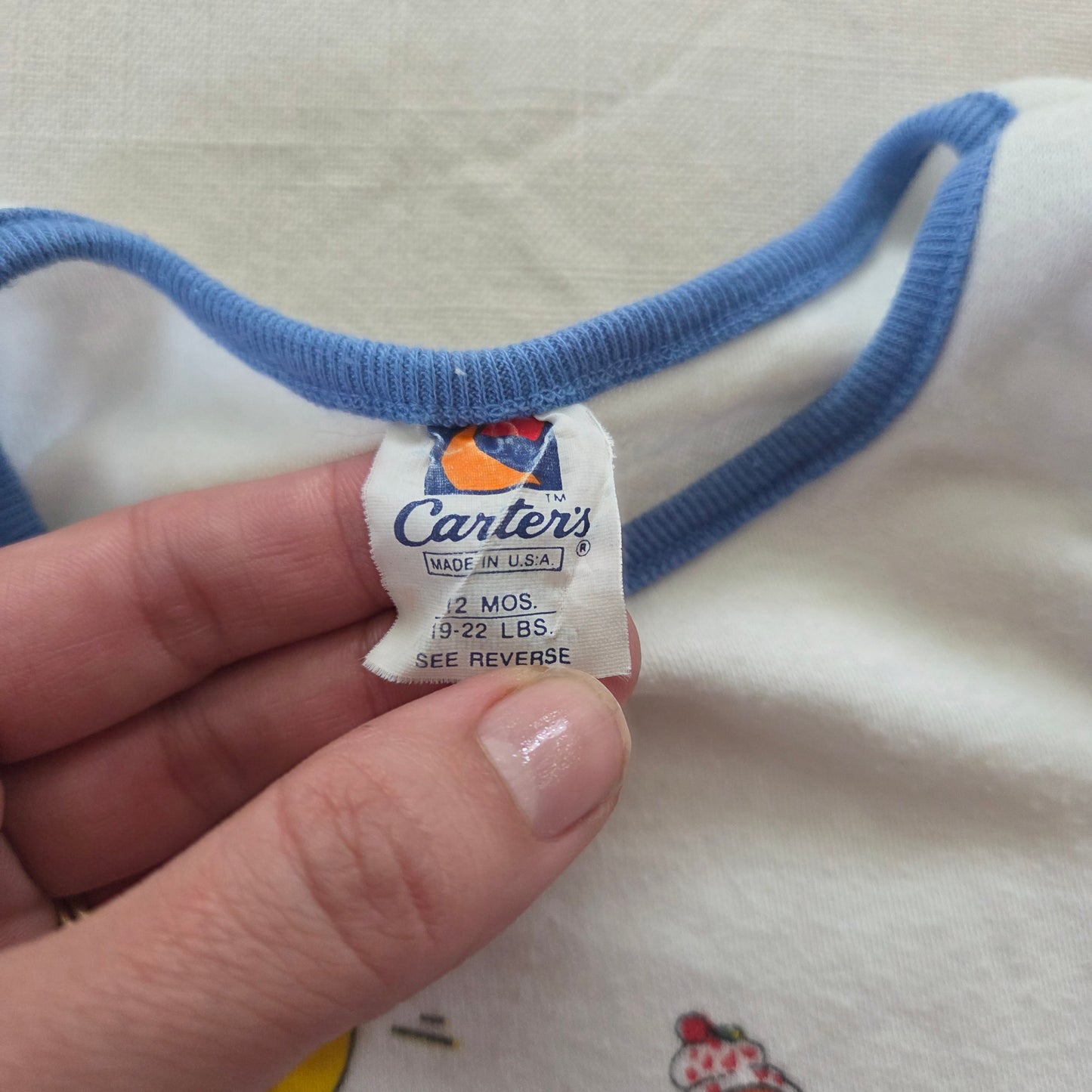 80s Vintage Ice Cream Bears Tank Top 3-6 months