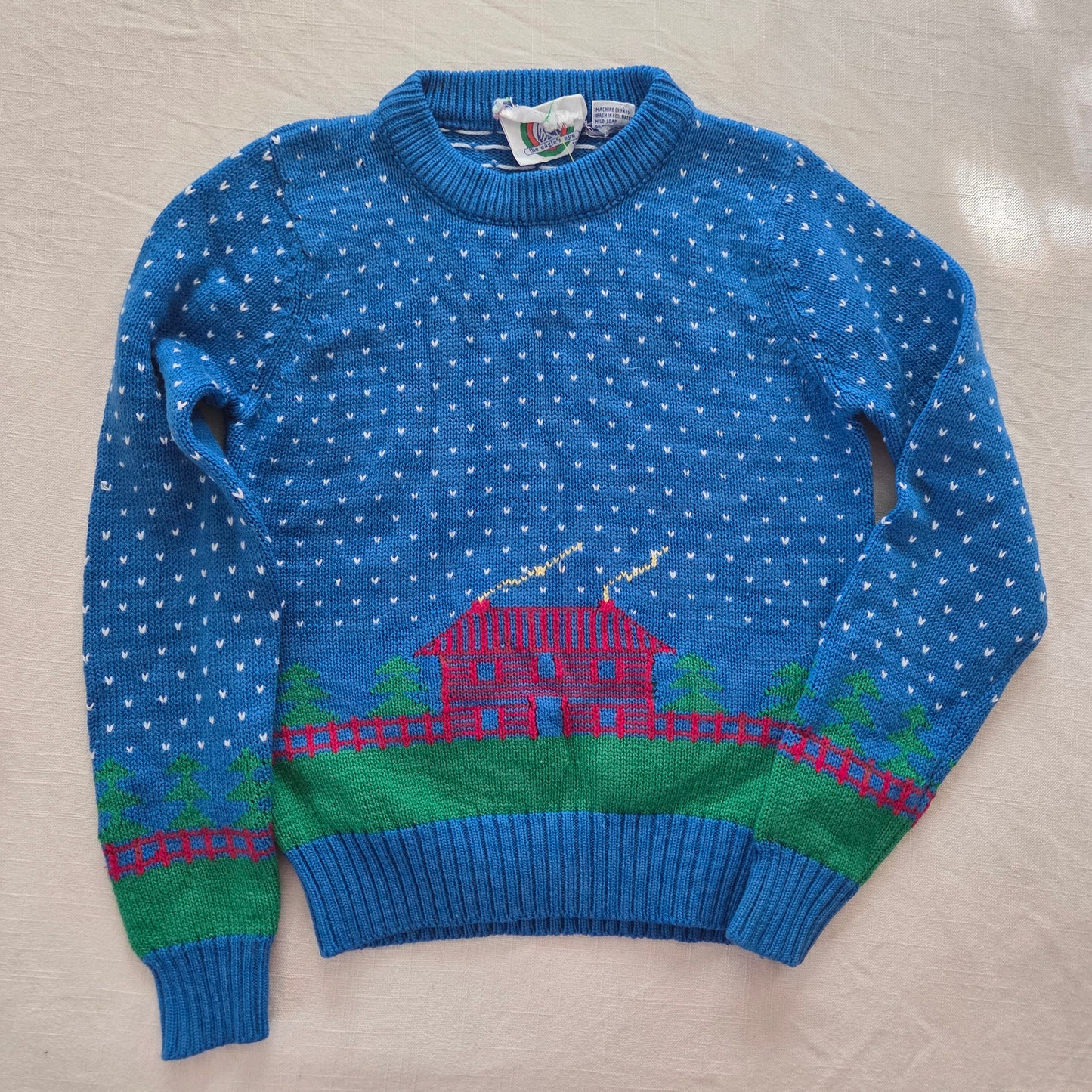 80s Vintage House Knit Sweater 5t