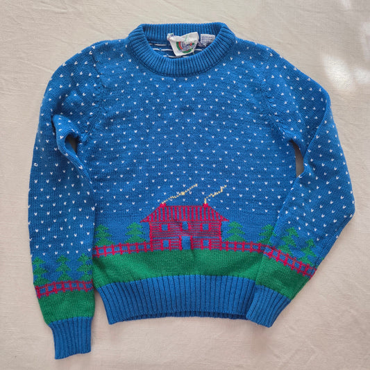 80s Vintage House Knit Sweater 5t
