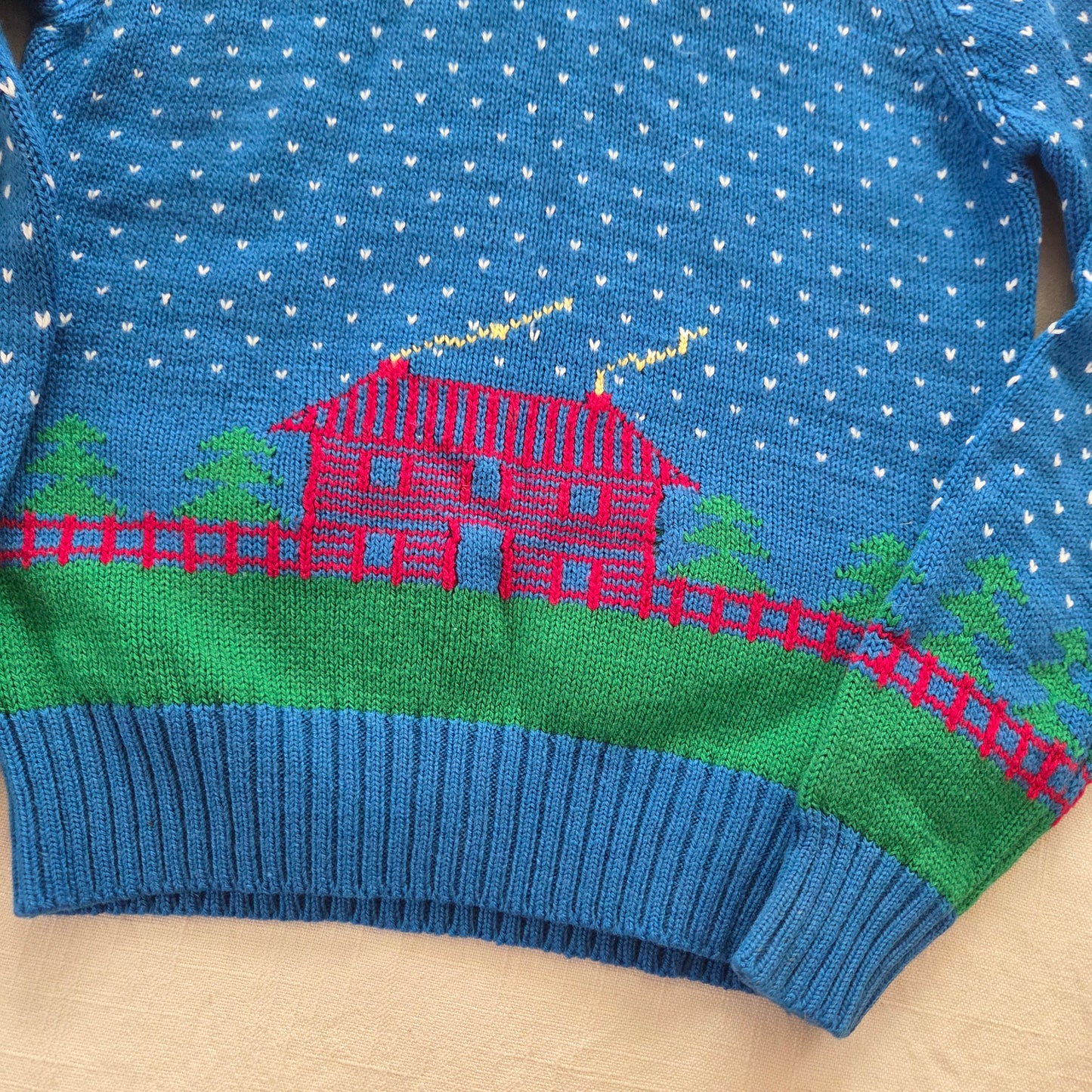 80s Vintage House Knit Sweater 5t