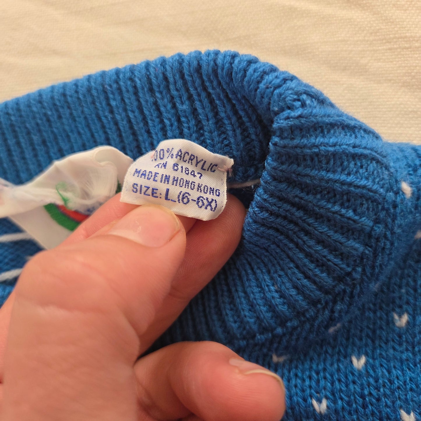 80s Vintage House Knit Sweater 5t