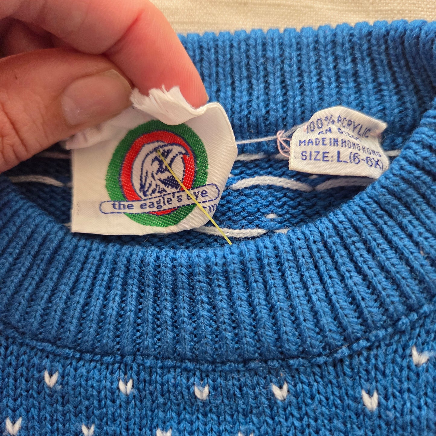 80s Vintage House Knit Sweater 5t
