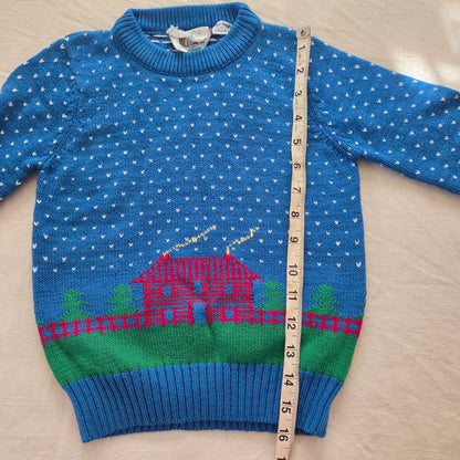 80s Vintage House Knit Sweater 5t