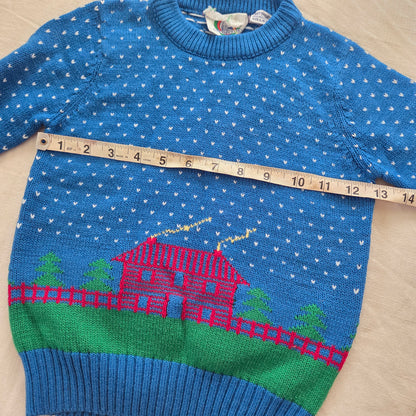 80s Vintage House Knit Sweater 5t