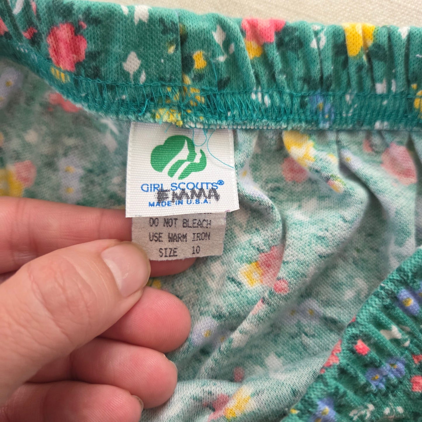 90s Vintage Floral Comfy Pants kids 10
