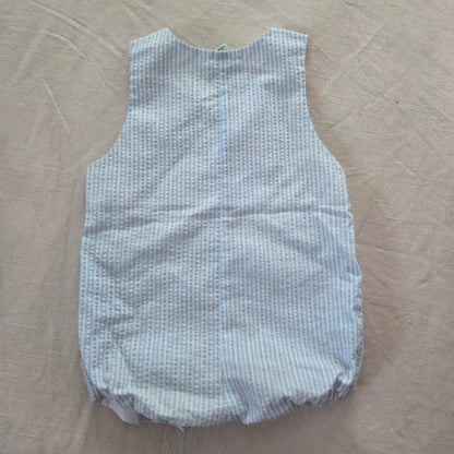 90s Vintage Fish/Octopus Seersucker Jon Jon 3-6 months