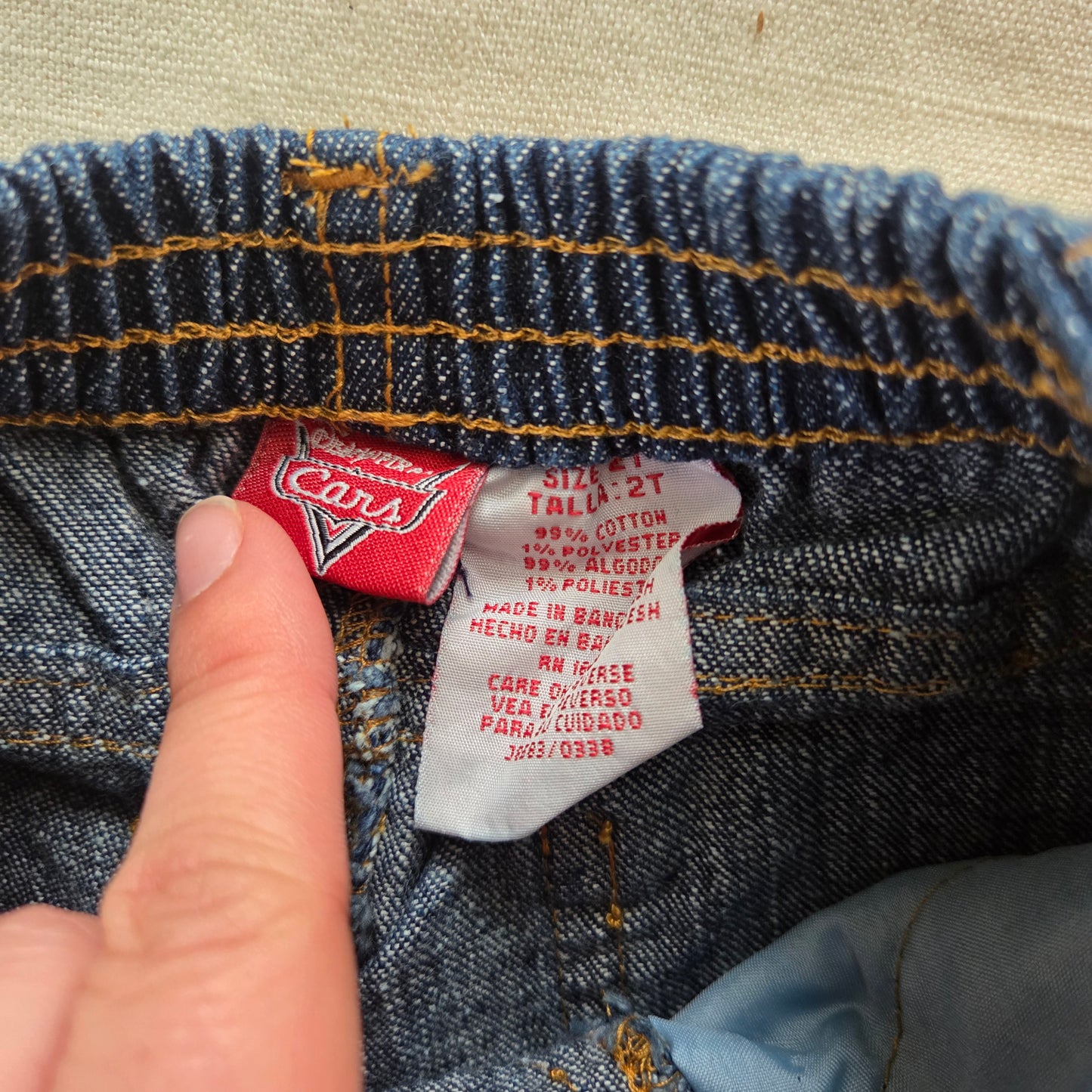 Y2k Cars Disney Pixar Blue Jeans 2t