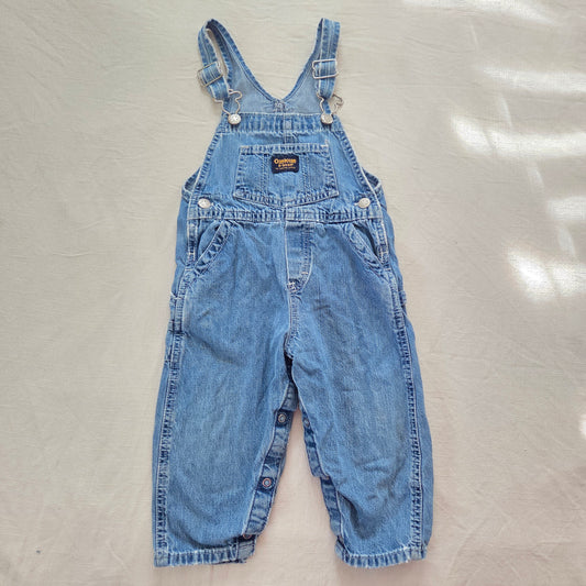 90s Vintage Oshkosh Denim Overalls 24 months