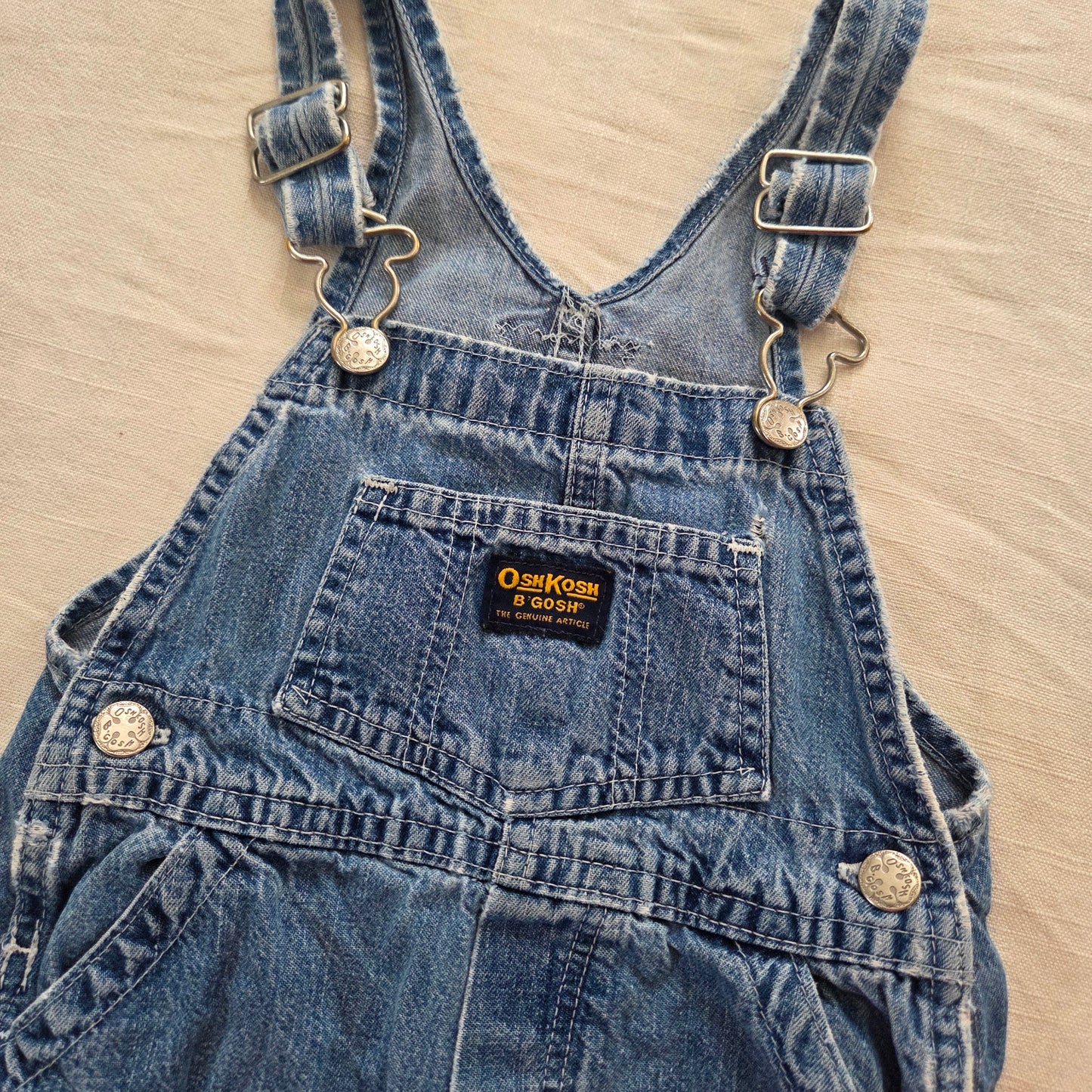 90s Vintage Oshkosh Denim Overalls 24 months