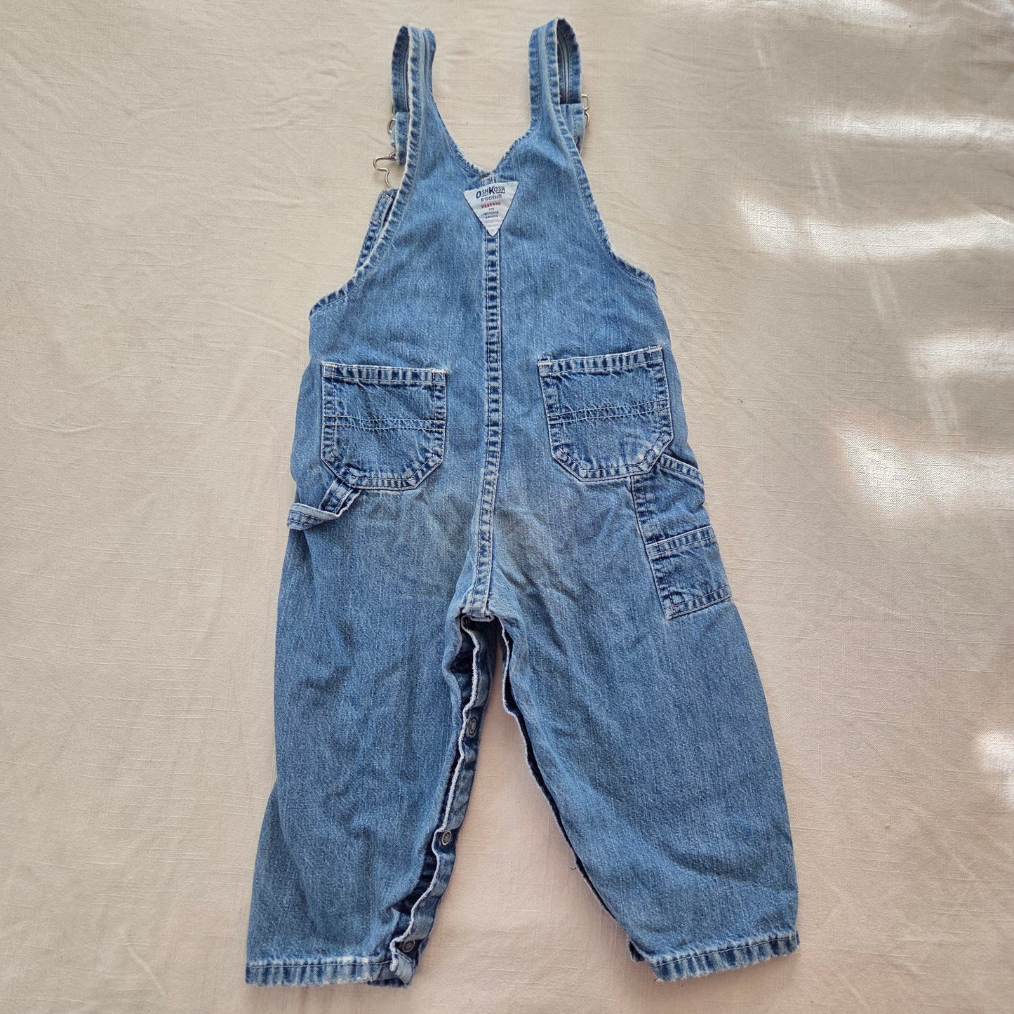 90s Vintage Oshkosh Denim Overalls 24 months