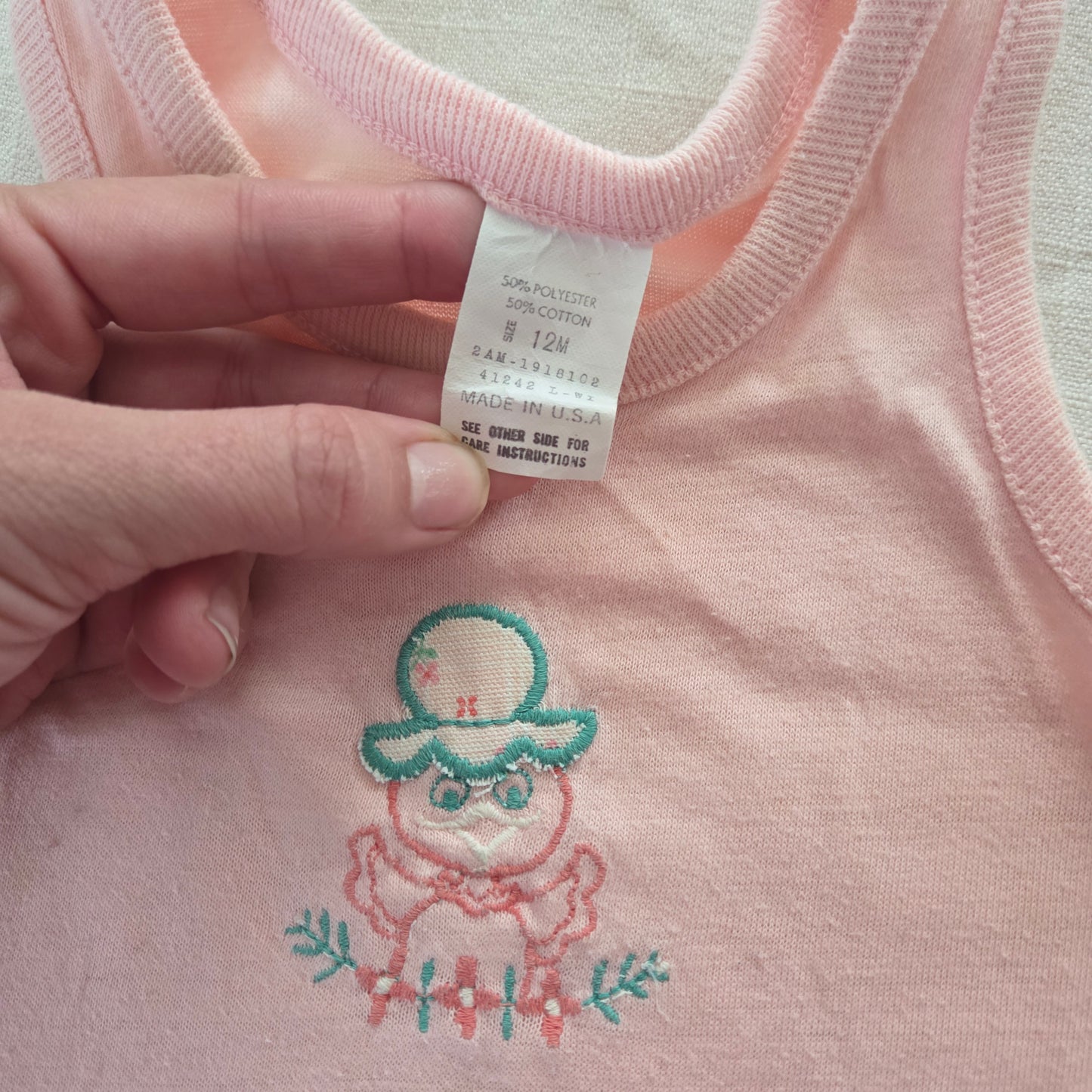 80s Vintage Duckling Tank Top 6-9 months