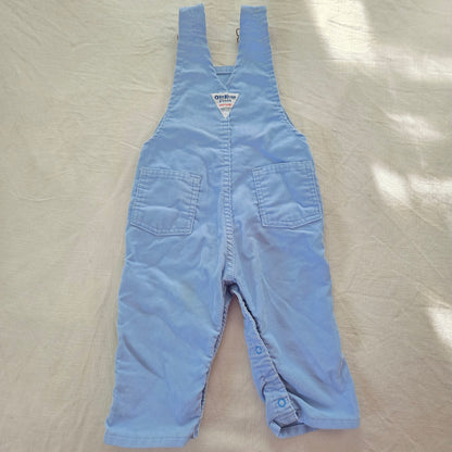 80s Vintage Oshkosh Blue Cord Overalls 18 months
