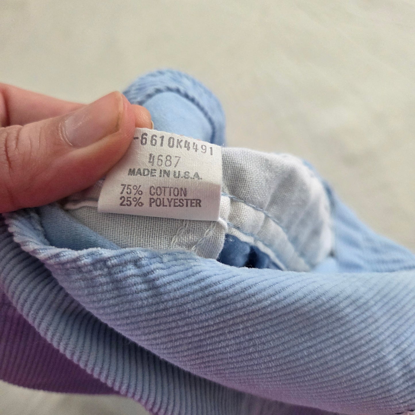 80s Vintage Oshkosh Blue Cord Overalls 18 months