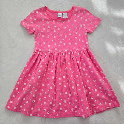 90s Vintage Floral 100% Cotton Dress 4t/5t
