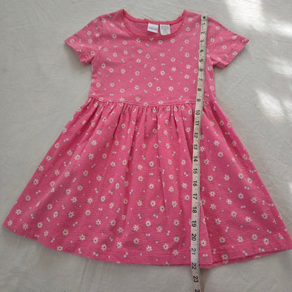 90s Vintage Floral 100% Cotton Dress 4t/5t