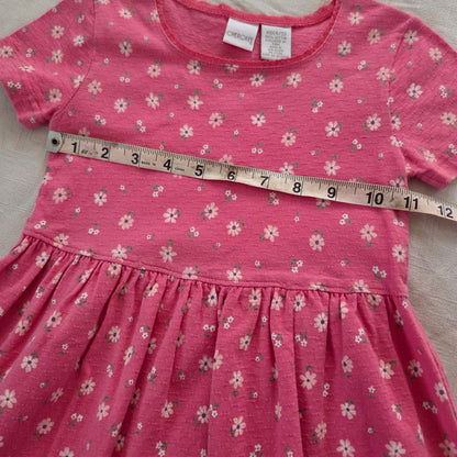 90s Vintage Floral 100% Cotton Dress 4t/5t