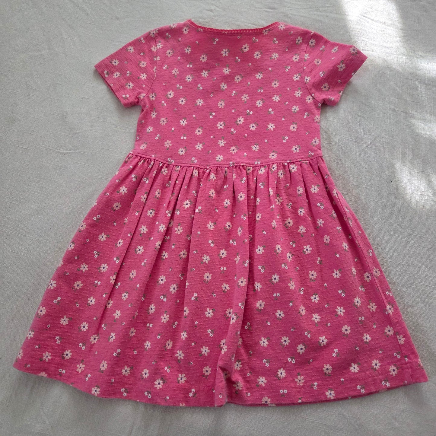 90s Vintage Floral 100% Cotton Dress 4t/5t