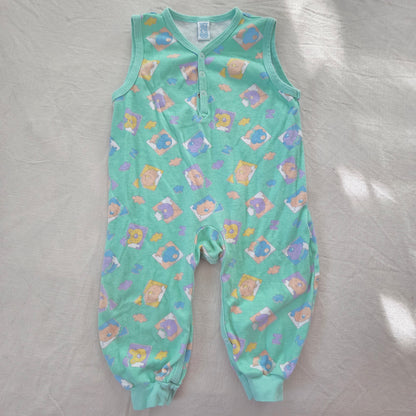 90s Vintage Animals Cotton Pantsuit 18 months
