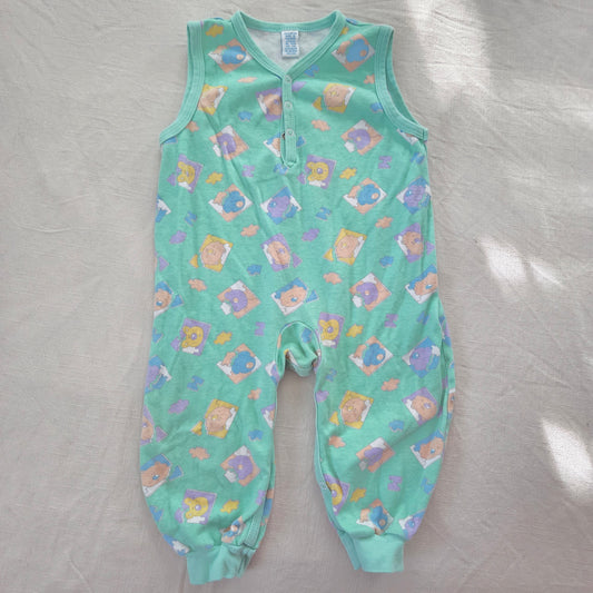 90s Vintage Animals Cotton Pantsuit 18 months