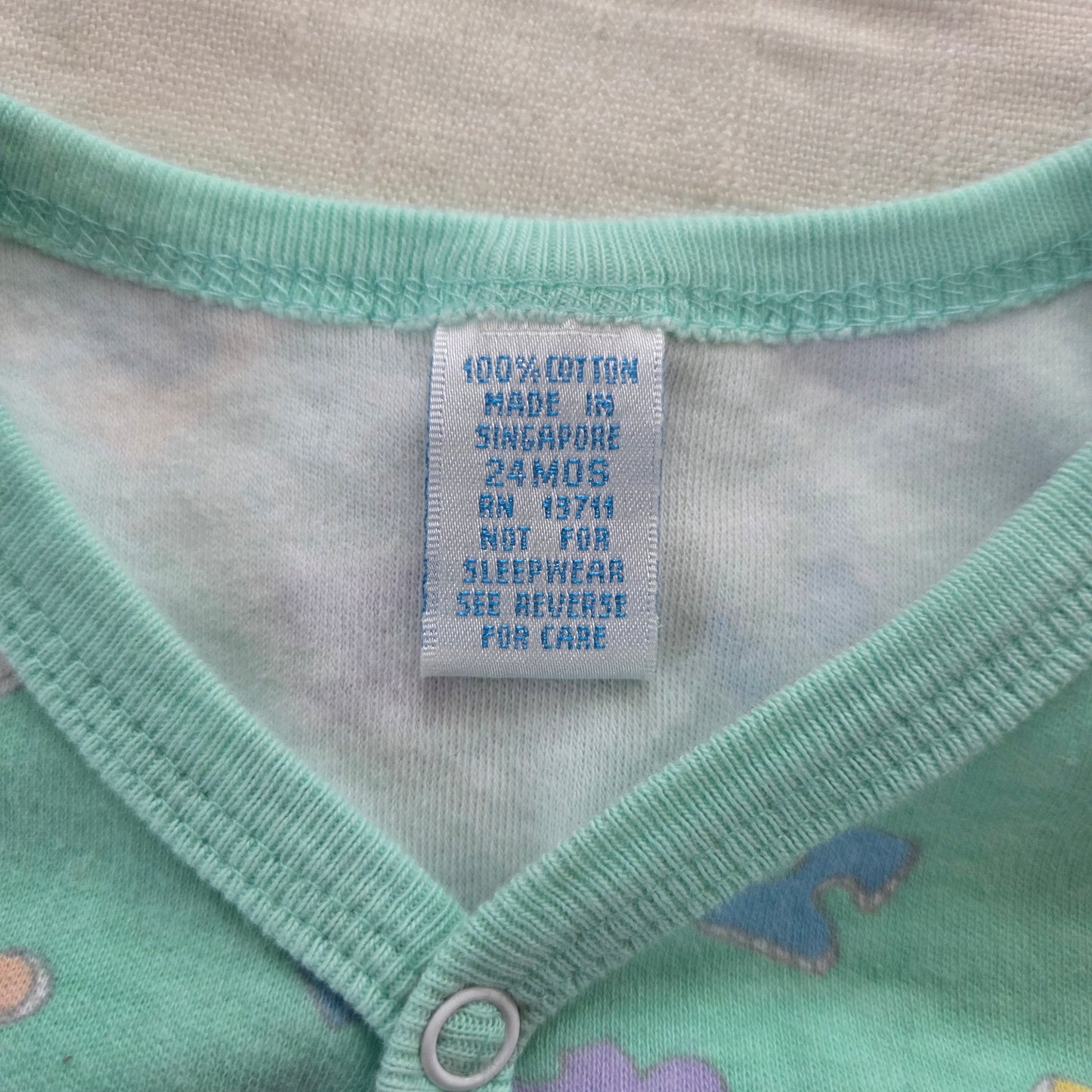 90s Vintage Animals Cotton Pantsuit 18 months