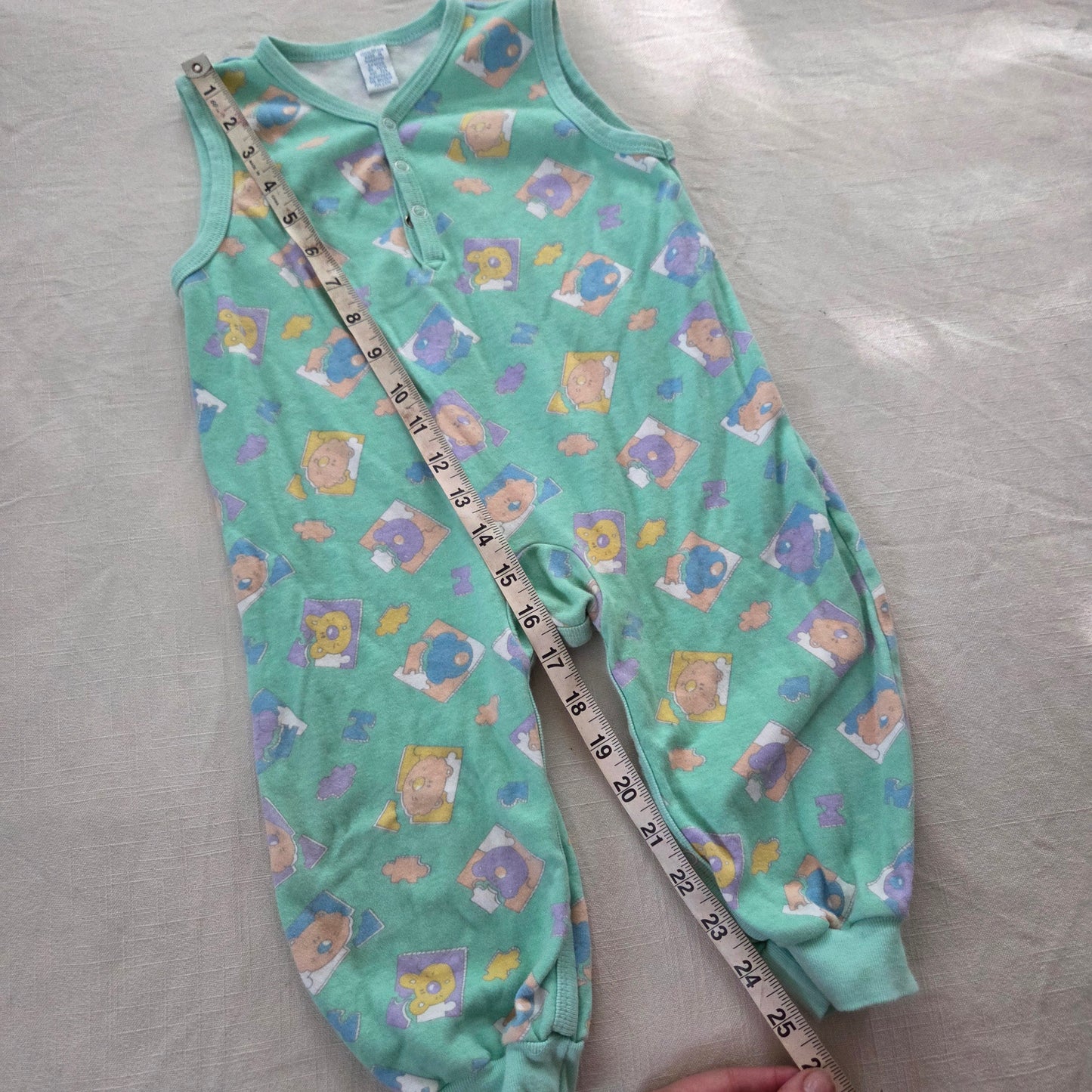 90s Vintage Animals Cotton Pantsuit 18 months