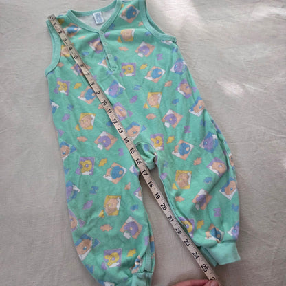 90s Vintage Animals Cotton Pantsuit 18 months