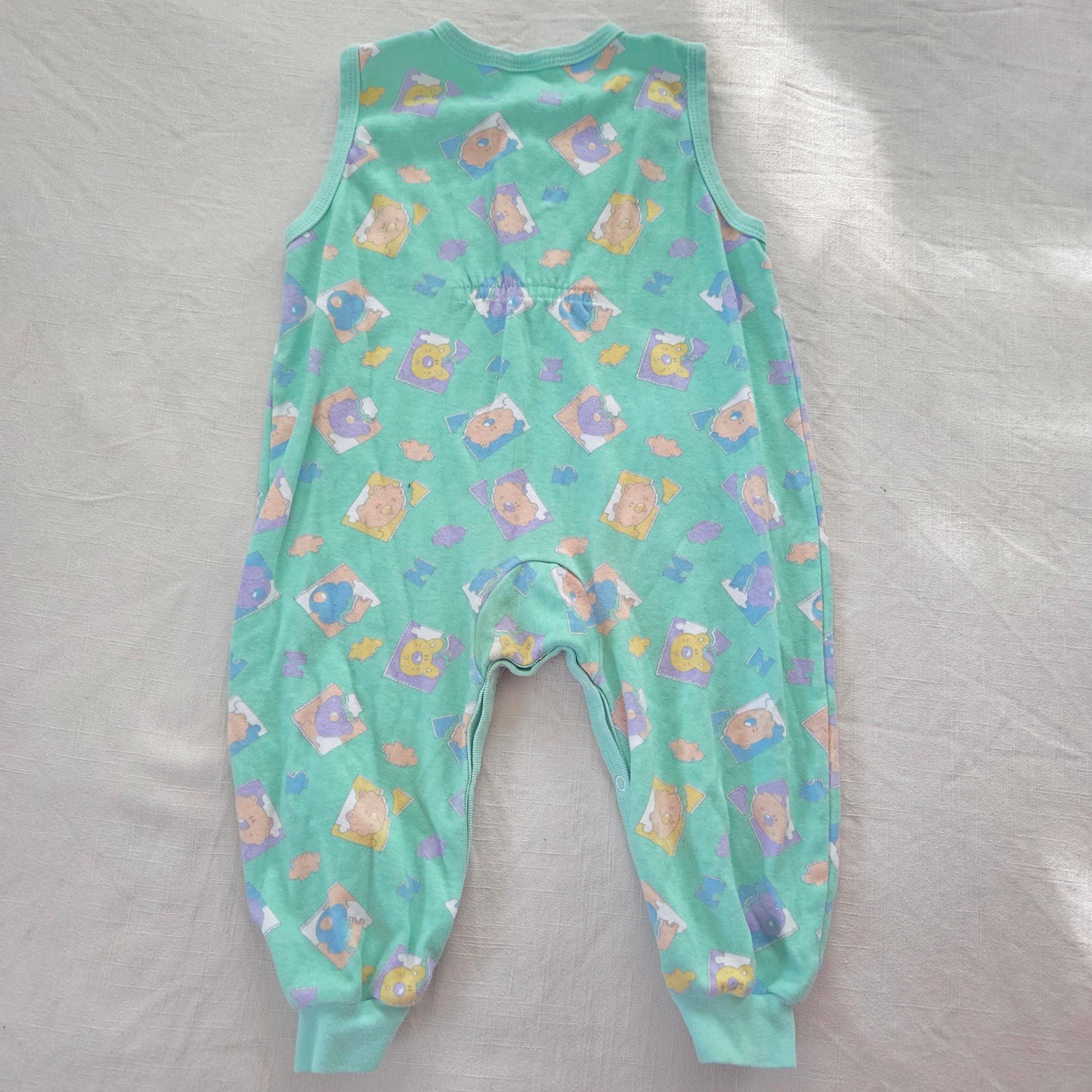 90s Vintage Animals Cotton Pantsuit 18 months