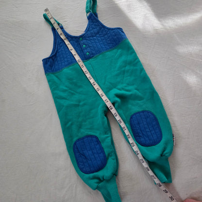 90s Vintage Gymboree Color Block Overalls 2t