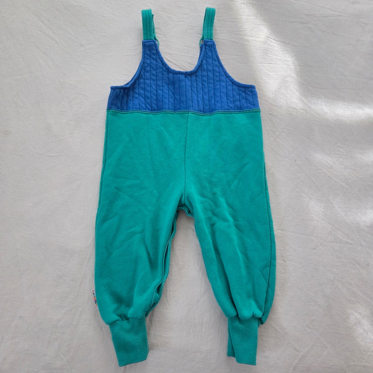90s Vintage Gymboree Color Block Overalls 2t