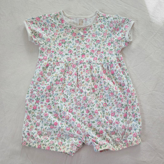 90s Vintage Gap Floral Bubble Romper 12-18 months