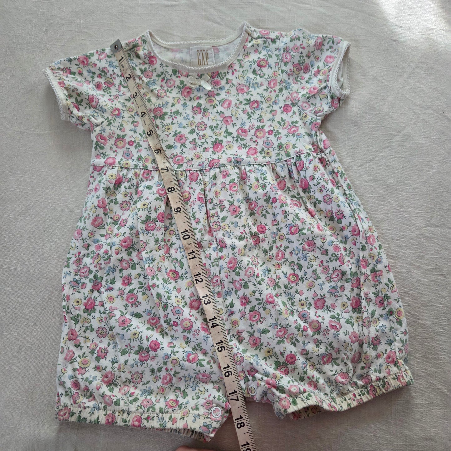 90s Vintage Gap Floral Bubble Romper 12-18 months