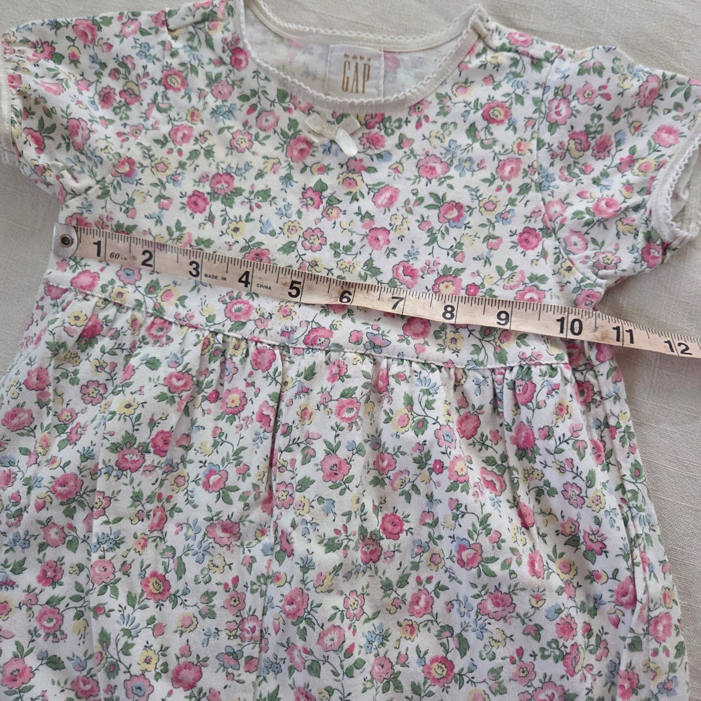 90s Vintage Gap Floral Bubble Romper 12-18 months