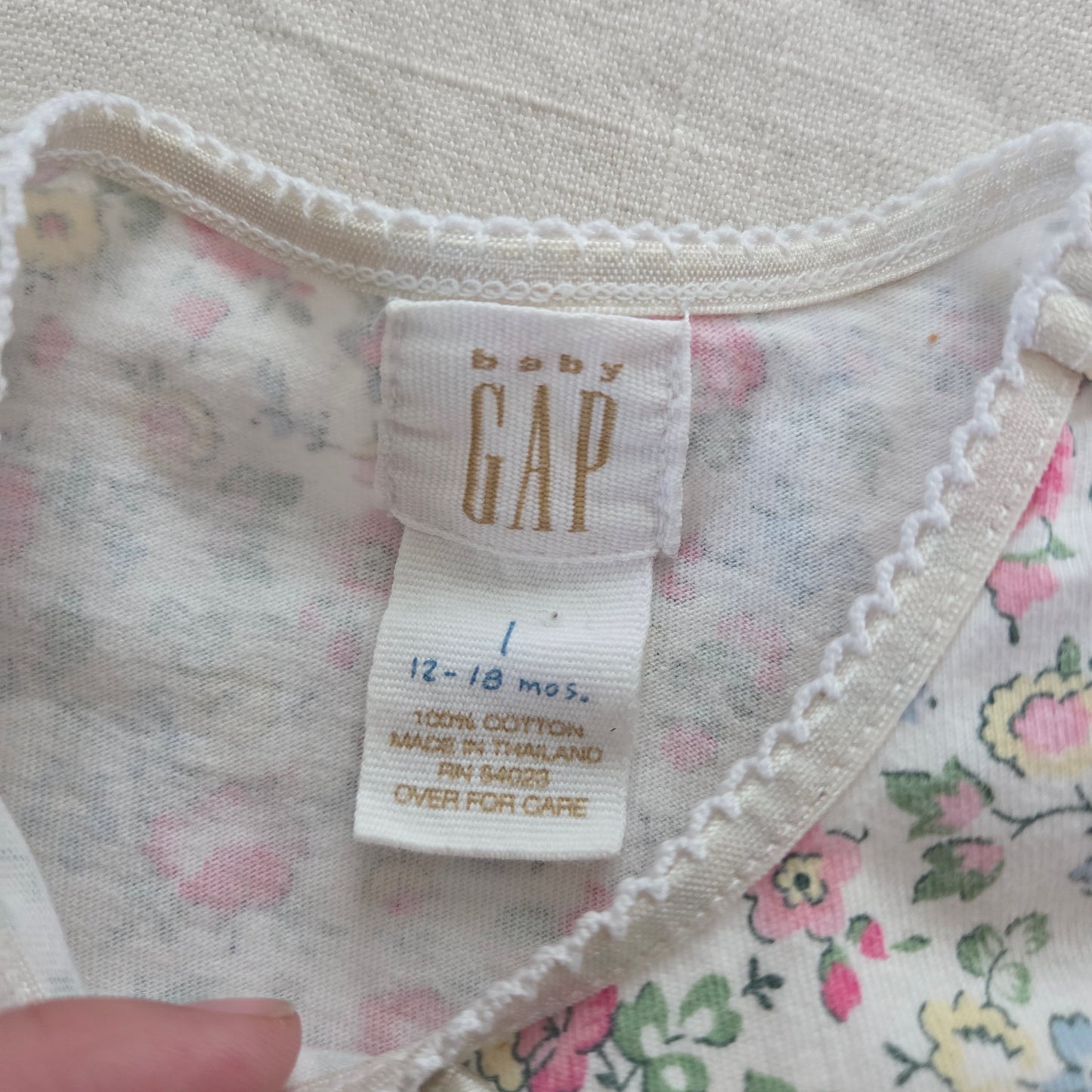 90s Vintage Gap Floral Bubble Romper 12-18 months