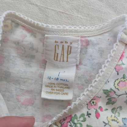 90s Vintage Gap Floral Bubble Romper 12-18 months