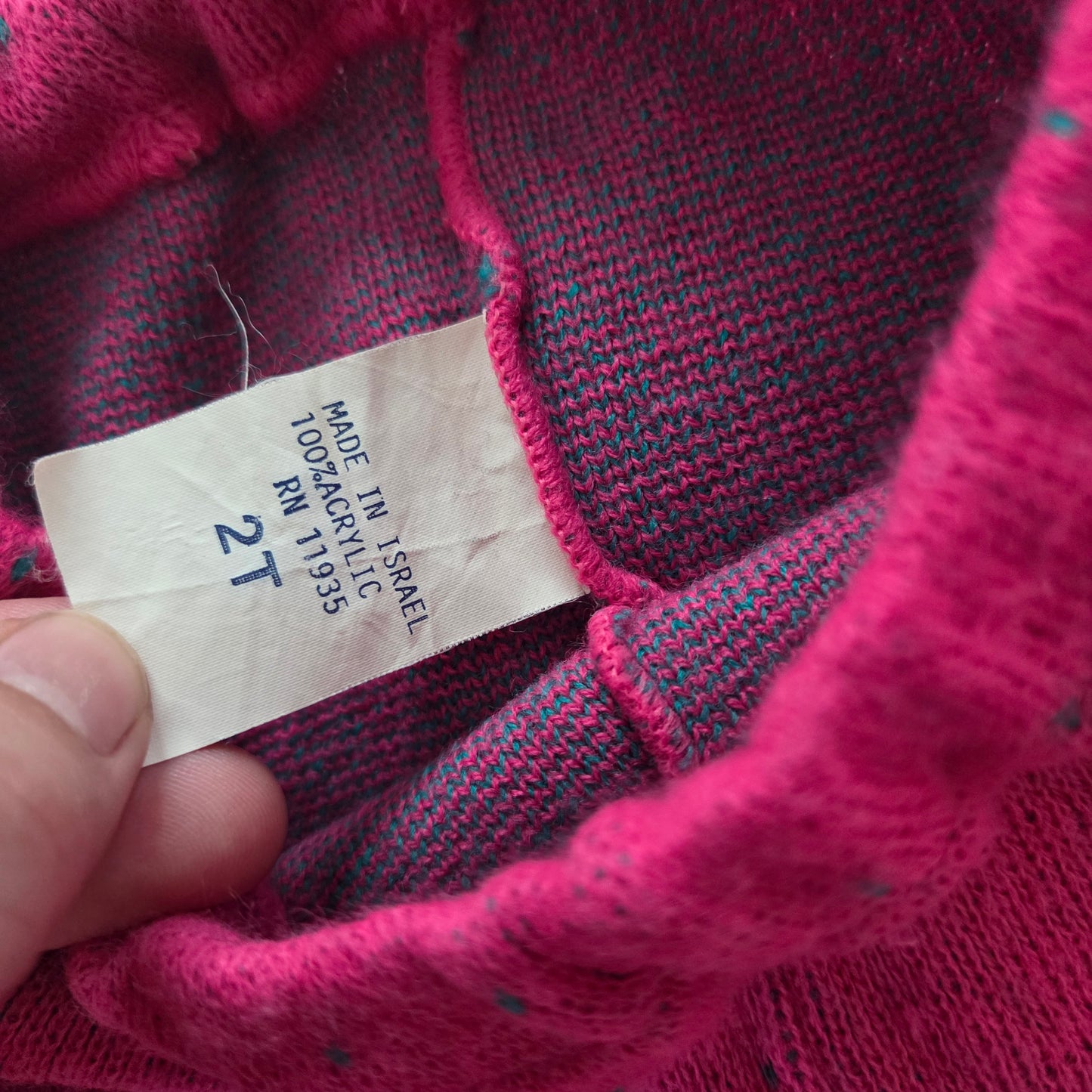 90s Vintage Knit Girly Pants 18 months