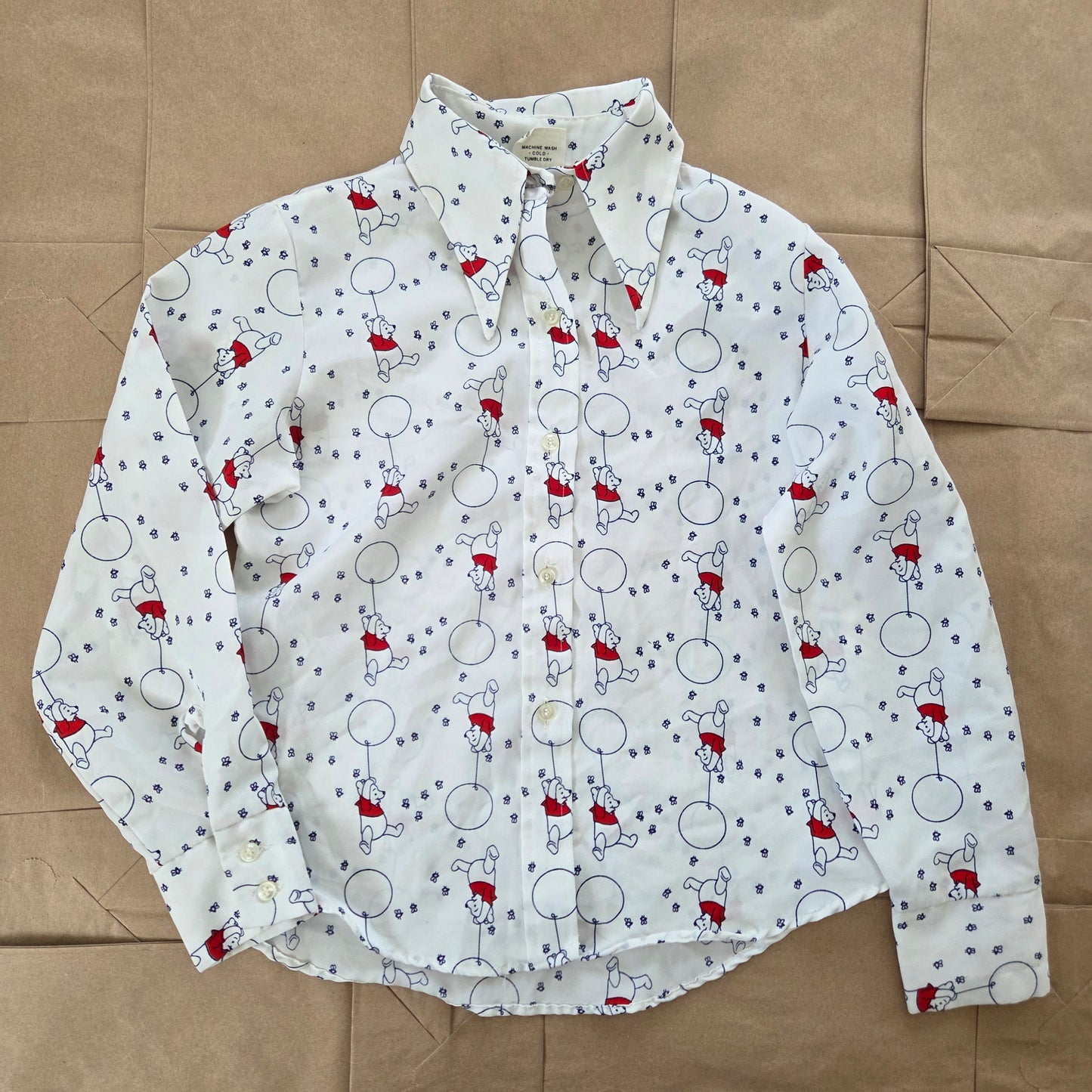 70s Vintage Pooh Buttondown kids 10