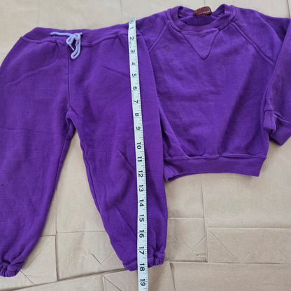 80s Vintage Purple Matching Set 2t