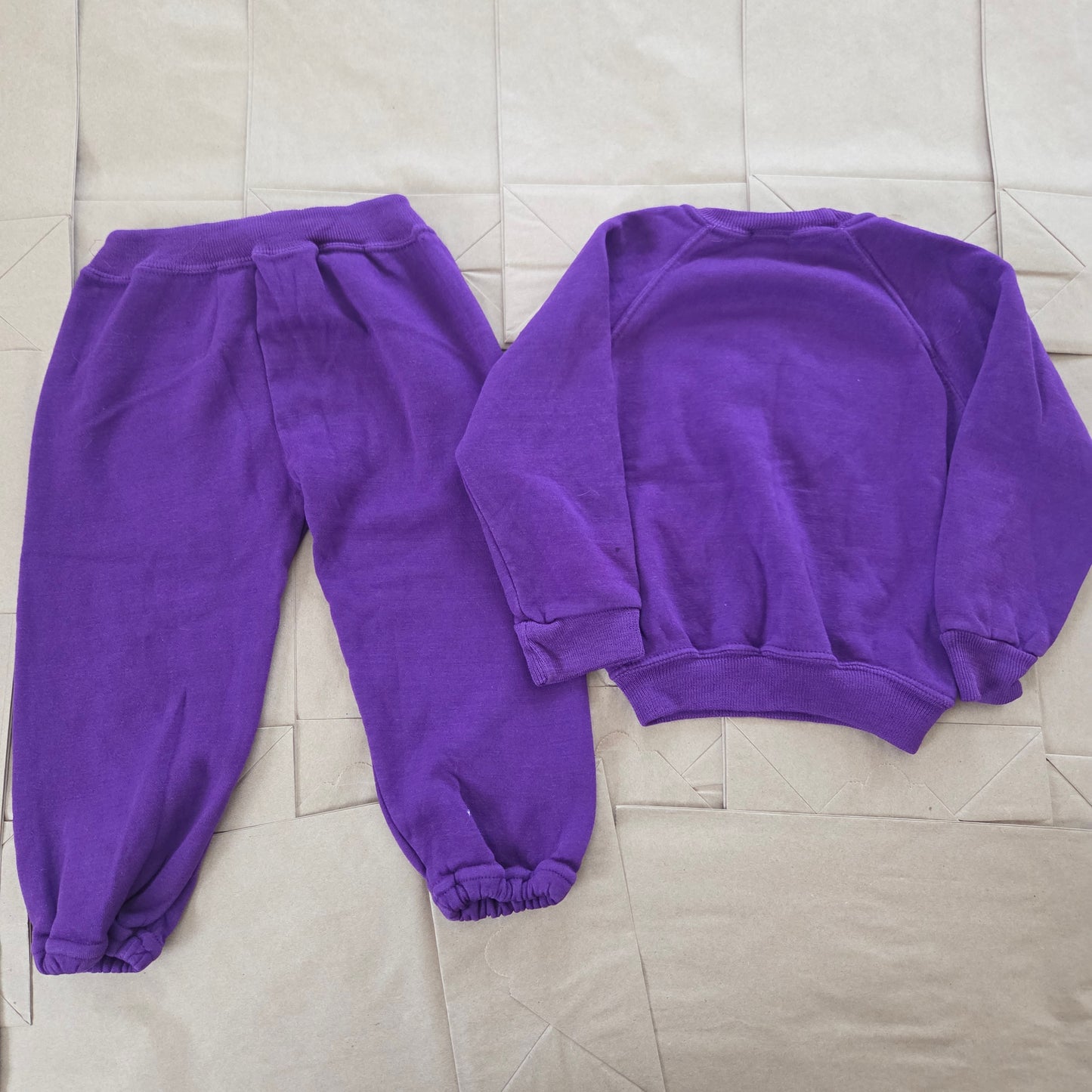80s Vintage Purple Matching Set 2t