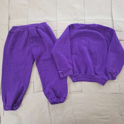 80s Vintage Purple Matching Set 2t