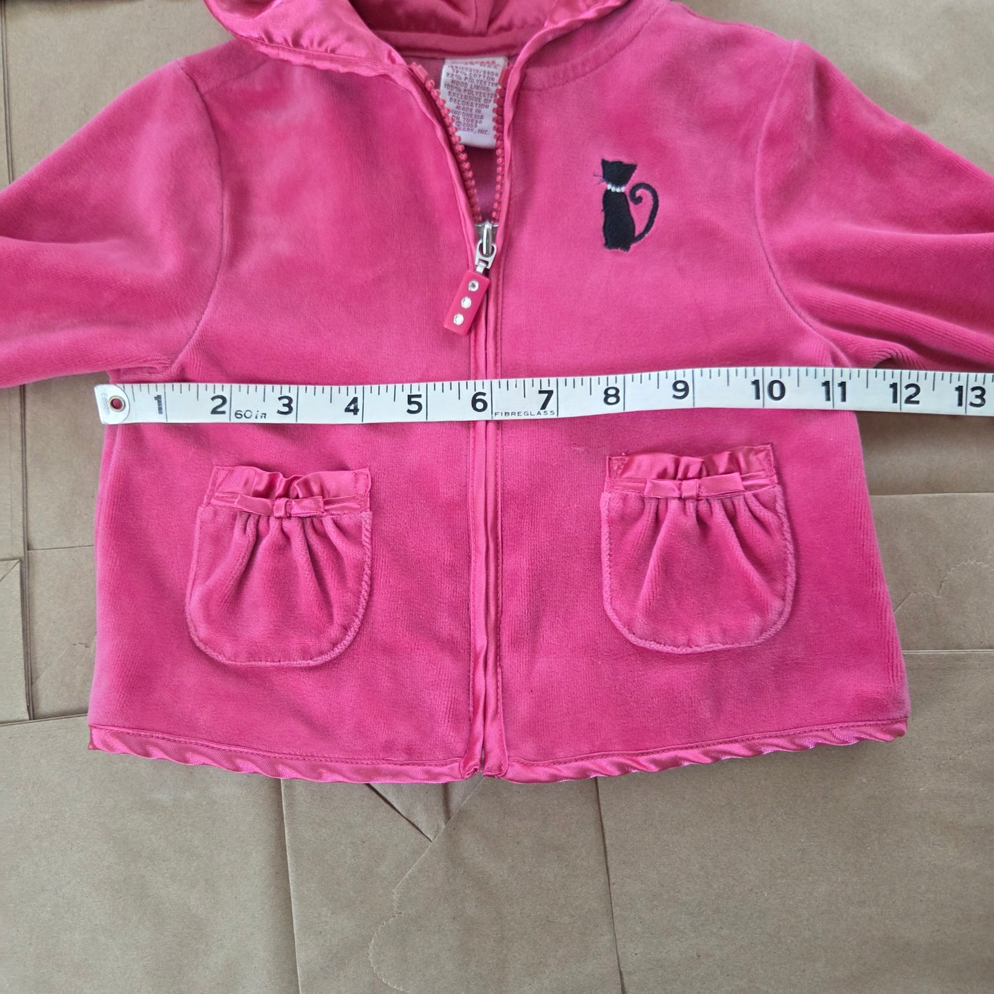 Y2k Vintage Gymboree Velour Cat Sweater 18-24 months