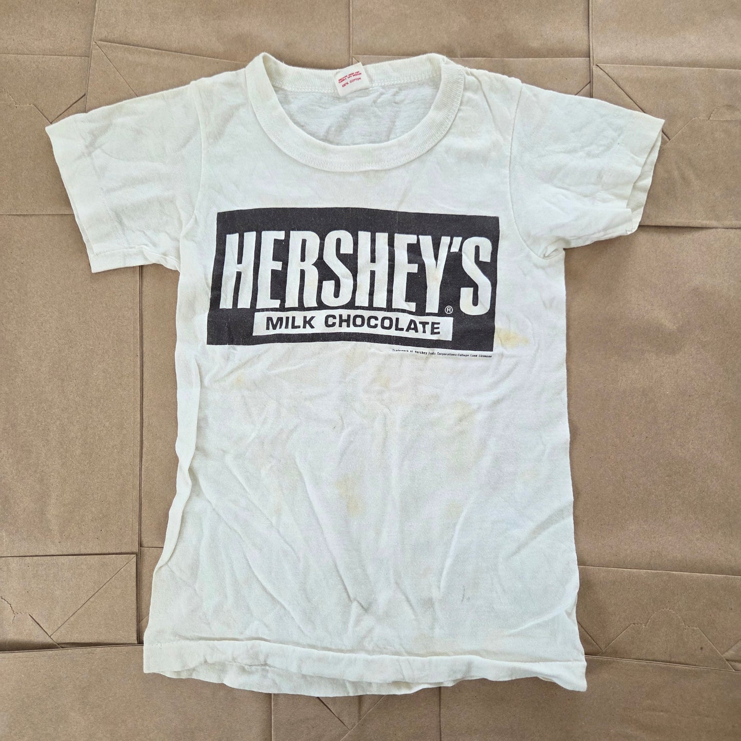 70s/80s Vintage Hershey's Single Stitch Cotton Tee 4t