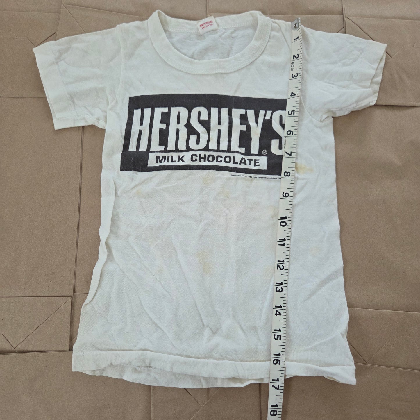 70s/80s Vintage Hershey's Single Stitch Cotton Tee 4t