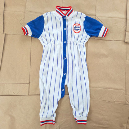 90s Vintage Baseball Pantsuit 6-9 months